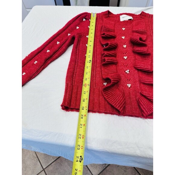 Industry sweater size M Burgundy Red  Embedded Mint Conditions - Picture 6 of 11